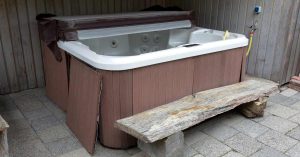 Hot tub covered