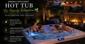 Energy-efficient hot tub for family relaxation